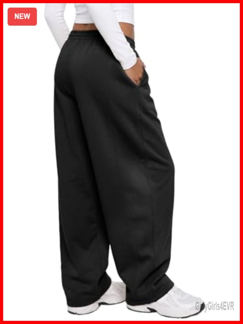 Baggy Barrel Sweatpants Lightweight Jersey Wide Leg Lounge Pants